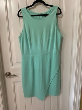 Sharagano Sleeveless Mint Dress